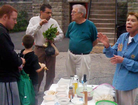 Cabbage slaw demo