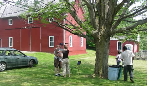 A view of one of the barns on the rented farmland. A view of one of the barns on the rented farmland.