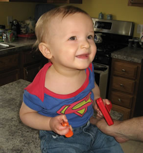 Jacob as Superhero!