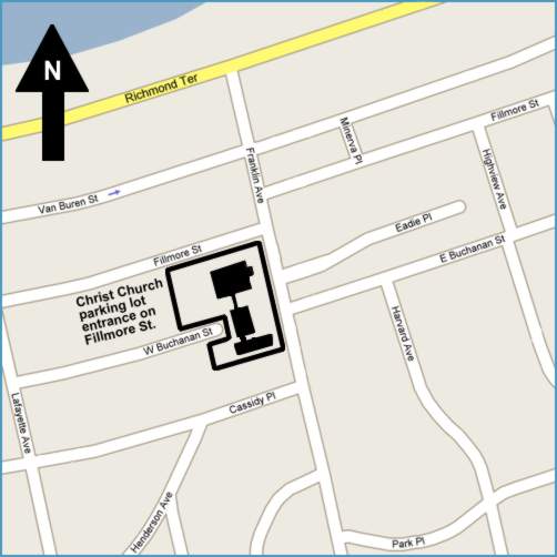 Map of Christ Church New Brighton area.